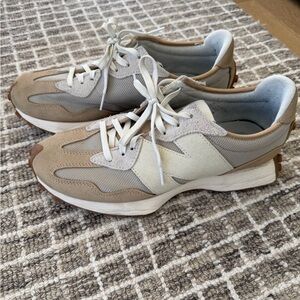 New Balance 327 Beige and White Men's Sneakers